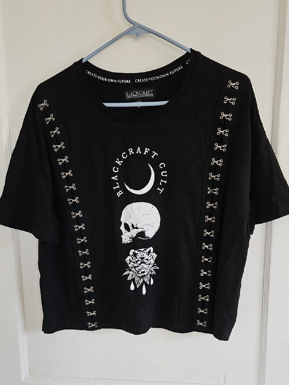 Blackcraft Cult Black Graphic Crop Tee
